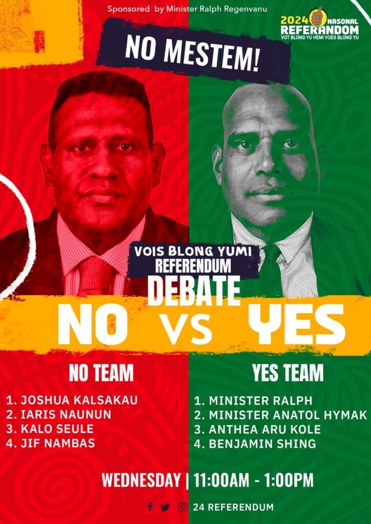 ‘Yes’ and ‘No’ Referendum debate today