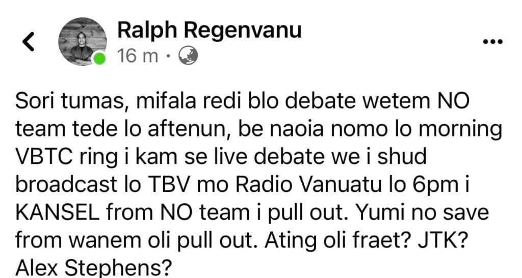 Vote NO i pul aot long las VBTC dibet blo referandom!